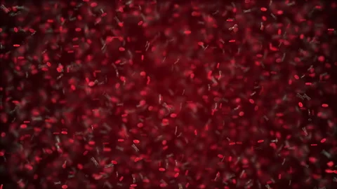 Various forms of life in a drop of water. simulation of protozoa by an organi Stock-Footage 188761035