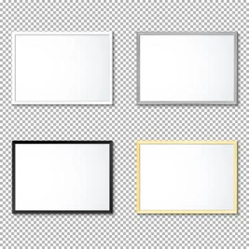 Various frame mockup template set. Stock Illustration