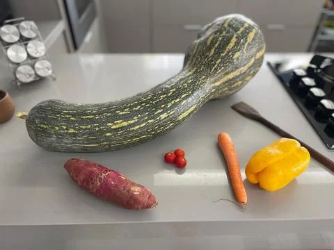 Various Fresh Vegetables in the Kitchen Stock Photos