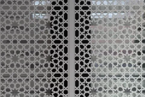 Various geometric white forms create gorgeous interior decoration.  Stock Photos