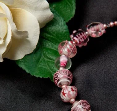 Various hand made bracelets Stock Photos