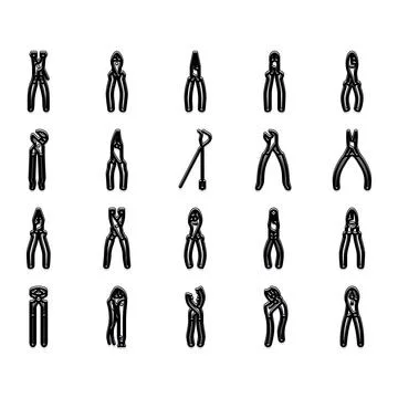 Various hand tools collection for repair and maintenance Ilustración de archivo