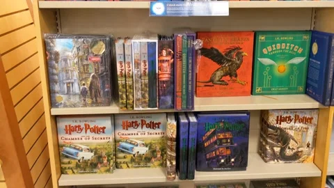 Various Harry Potter Products Stock Footage 157787655