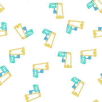 Various height of lunchbox vector seamless pattern Illustrazione stock