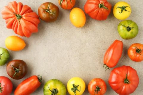 Various heirloom tomatoes Stock Photos