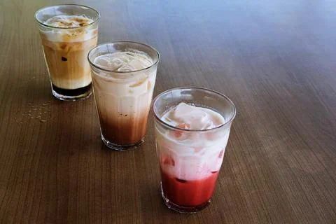 Various ice drink Stock Photos