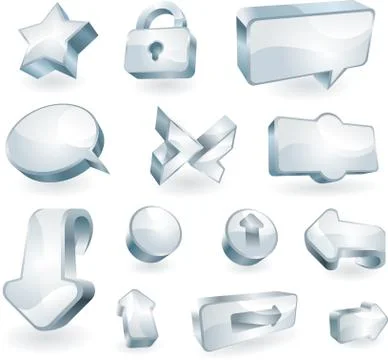Various icons Stock Illustration
