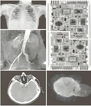 Various Imaging Modalities Demonstrating Human Anatomy, Circuitry, and Biol.. Stock Photos