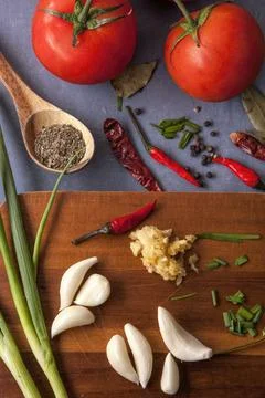 Various ingredients for cooking. Stock Photos