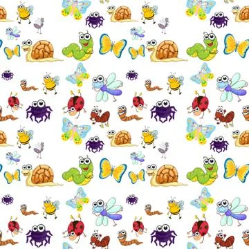 Various insects 스톡 일러스트