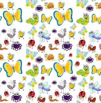 Various insects 스톡 일러스트