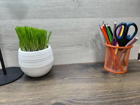 Various items on the office desk . High-quality photo Stock Photos