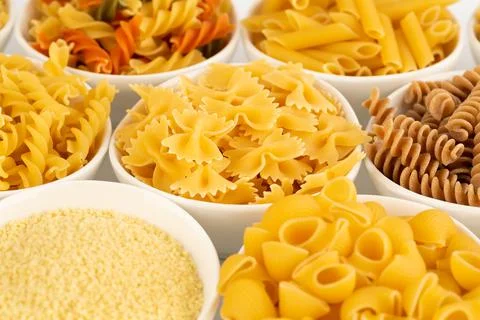 Various kind of pasta Stock-Fotos