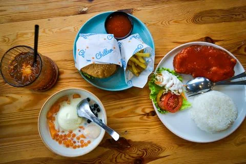Various kinds of menu Stock Photos