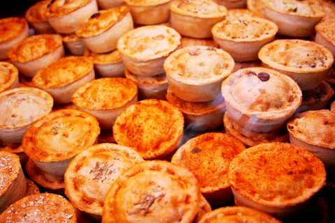 Various kinds of pie Stock Photos