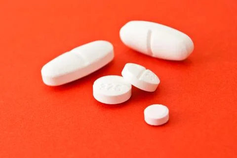 Various kinds of pills Stock Photos