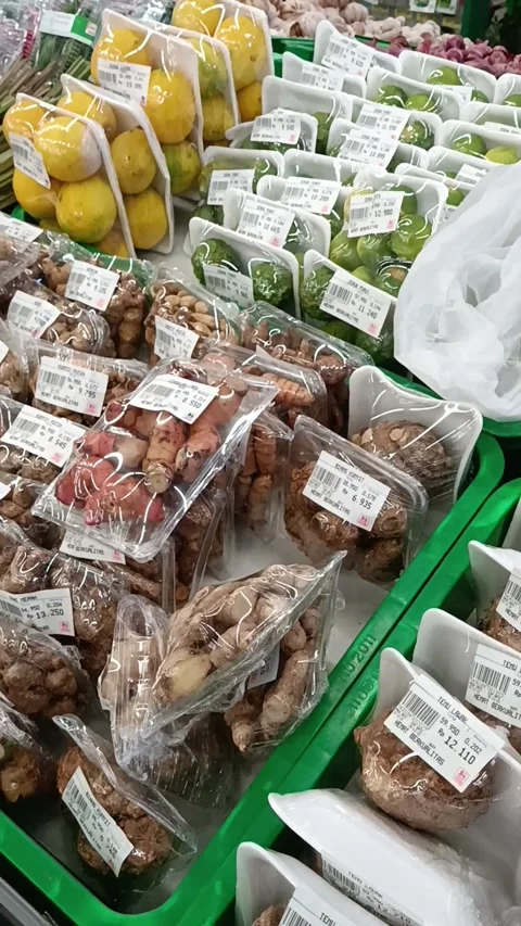 Various kinds of spices are being sold in supermarkets Stock Footage 233250834