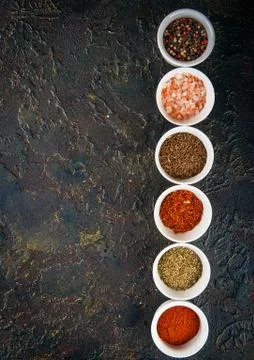 Various kinds of spices Stock Photos