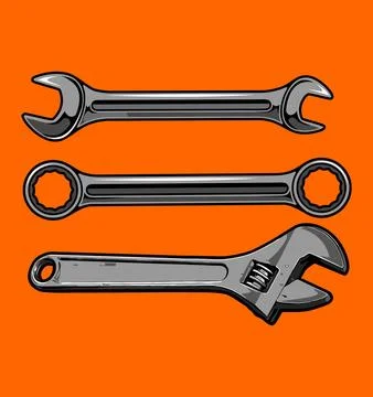 Various kinds of tools for design purposes Stock Illustration