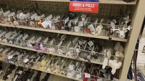 Various Knobs and Pulls Retailer 스톡 동영상 203969398