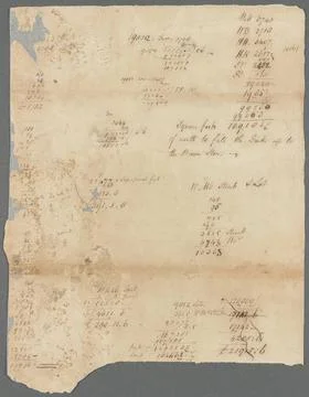 Various land computations 1780 - 1810. Cartographic. Maps, Surveys, land s... Stock Photos