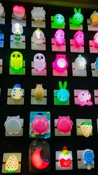 Various LED night lights Stock Photos