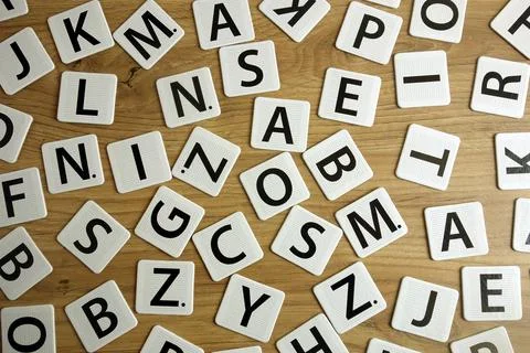 Various letters lying on desk Stock Photos