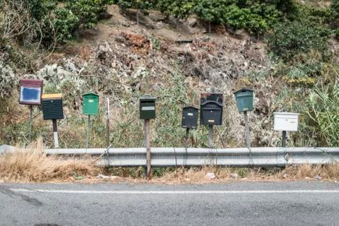 Various mailboxes Stock Photos