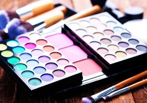 Various makeup products Stock Photos