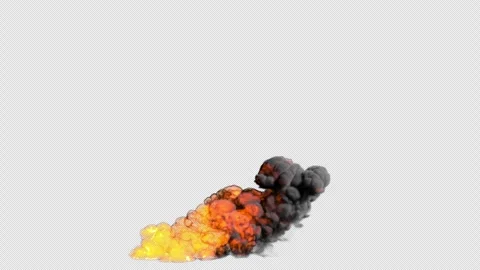 Various manifestations of fire on a transparent background Stock-Footage 309663961