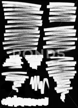 Various marker strokes Stock Illustration