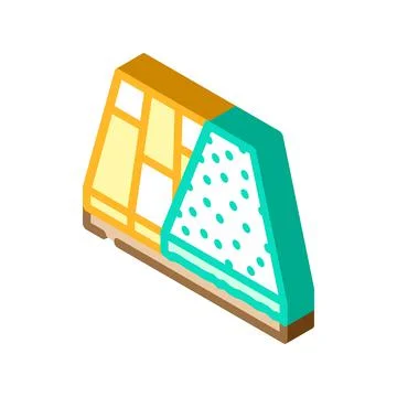 Various materials floor isometric icon vector illustration Illustration