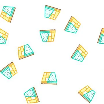 Various materials floor vector seamless pattern イラスト素材