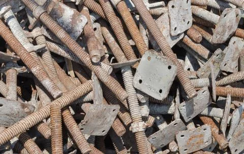 The various metal hardware background. Stock-Fotos