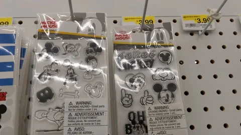 Various Mickey Mouse Stencils Stock Footage 170189157