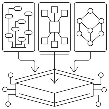 Various Models icon Stock Illustration