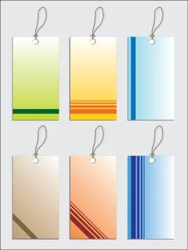 Various new labels Stock Illustration