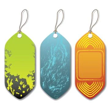 Various new labels Stock Illustration