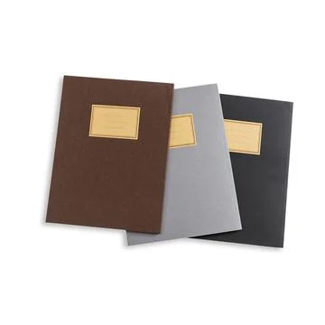 Various notebook with flat lay concept isolated on white background. Stock Photos