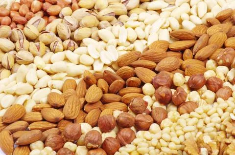 Various nuts Stock Photos