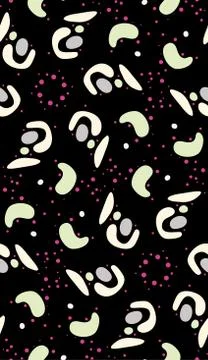 Various Oblong Circle Pattern Stock Illustration