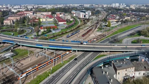 Various old and modern modes of transport in Krakow, Poland Stock Footage 239410449