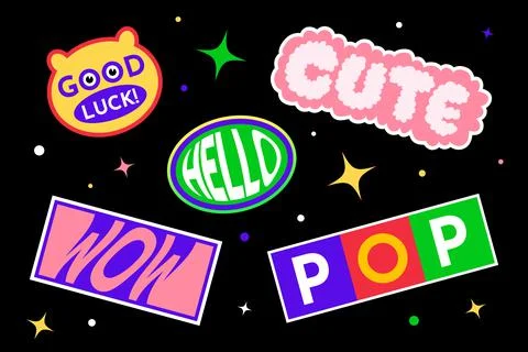 Various Old Fashioned Label Designs Stock Illustration