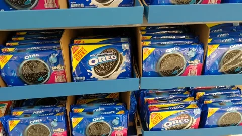 Various Oreo Available for Purchase Stock Footage 150646267