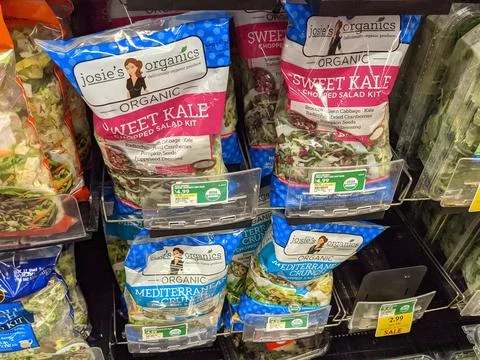 Various Packaged Organic Salad Available for Purchase Photos