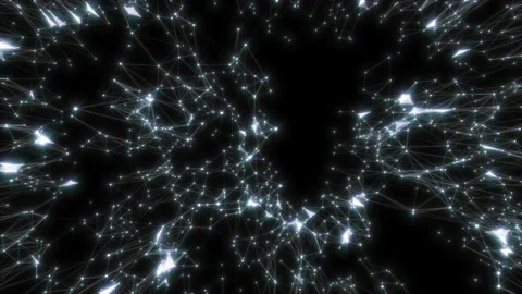 Various particle dust elements slowly ascending from bottom moving in black Stock Footage 112801695