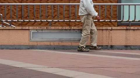 Various passers-by seen from the side Stock Footage 236980768