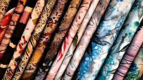 Various pattern of batik, indonesian heritage fabric clothes  ethnic wallpaper 写真素材