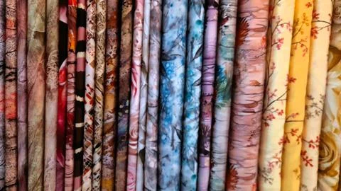 Various pattern of batik, indonesian heritage fabric clothes  ethnic wallpaper 写真素材