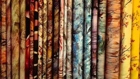 Various pattern of batik, indonesian heritage fabric clothes  ethnic wallpaper 写真素材